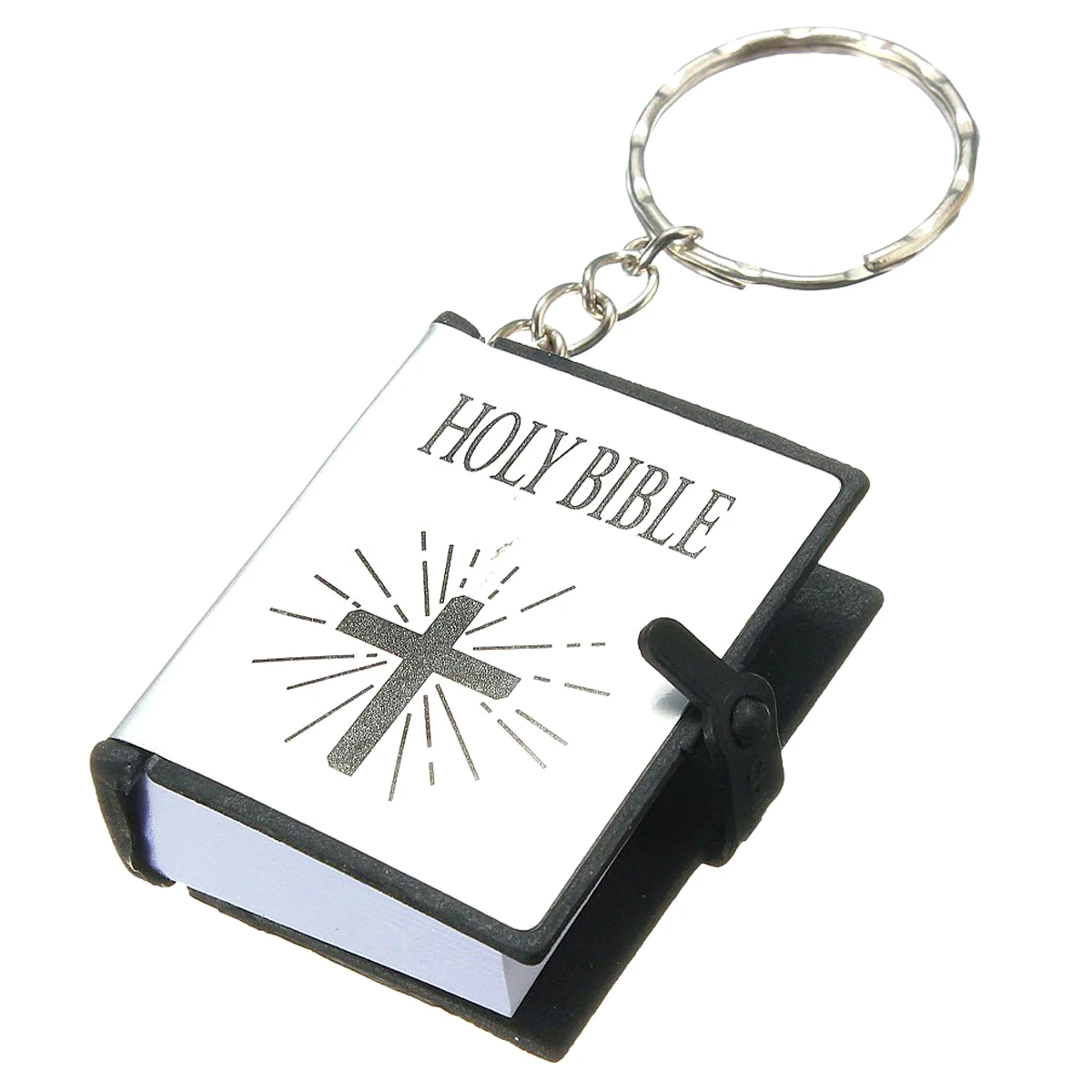 Key ring of Bible Bible in English Christian gift Sunday school Silverin Key Chains from