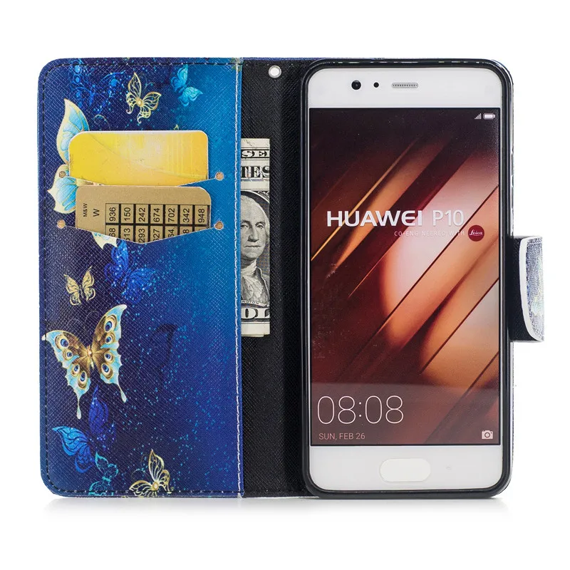 Wekays для Huawei Ascend P8 Lite милый мультфильм бабочка кожа Fundas случае СПС Coque Huawei P9 Lite P10 Lite крышка Чехол