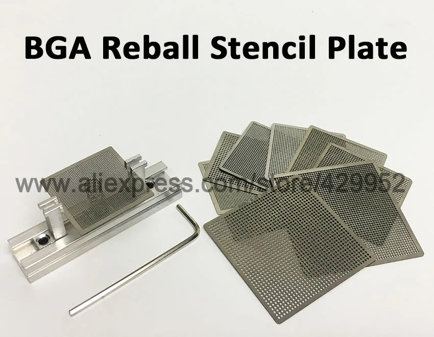 

Universal Heating BGA Reballing Stencils with Holder For IC Chip Rework Repair Soldering Kit