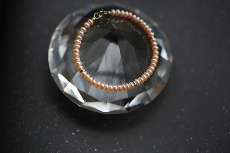 Настоящий натуральный маленький жемчужный браслет для женщин, 925 серебряный браслет из пресноводного жемчуга, подарок для девочки, хорошее ювелирное изделие