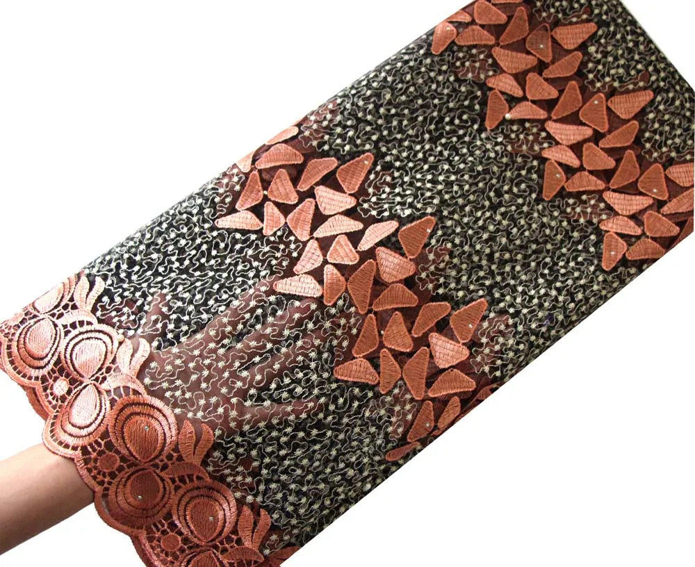 peach tulle lace fabric