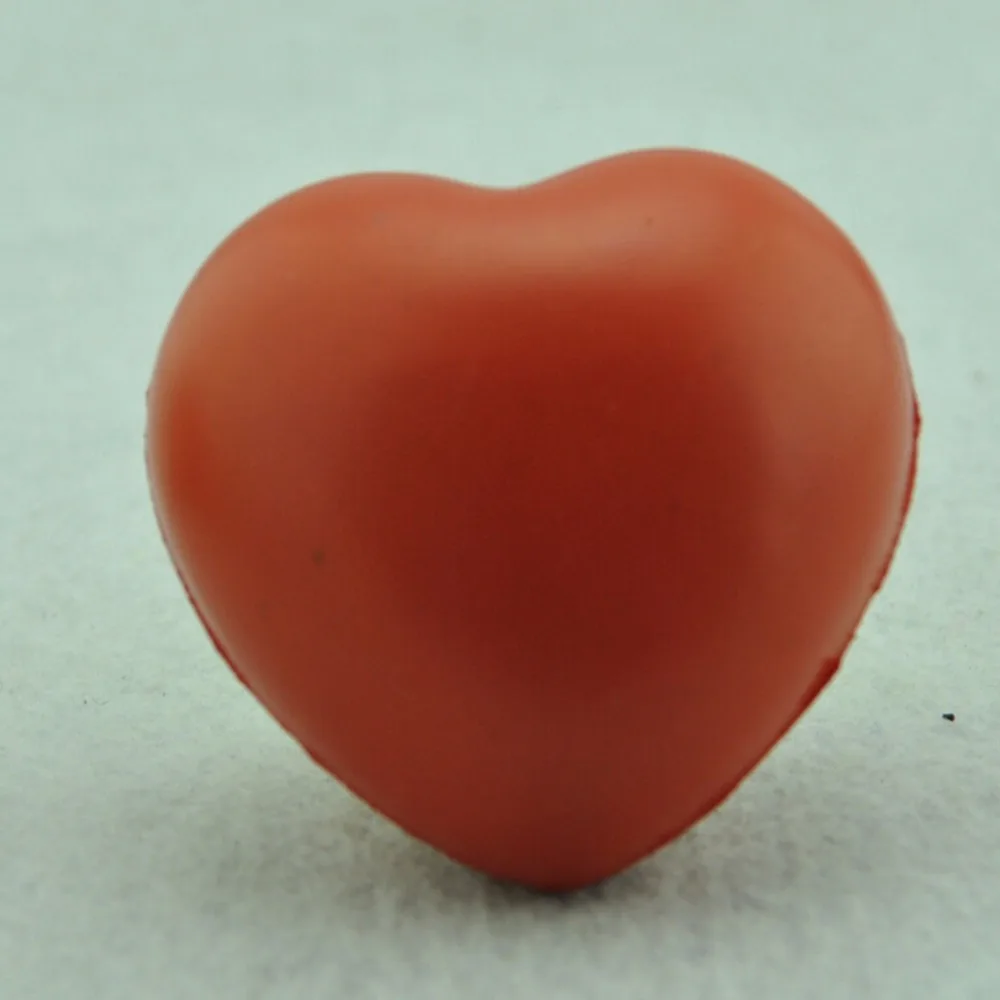 1 шт. милый эластичный резиновый шар для снятия стресса в форме сердца упражнения снятие стресса сжимает мягкий пенный шарик