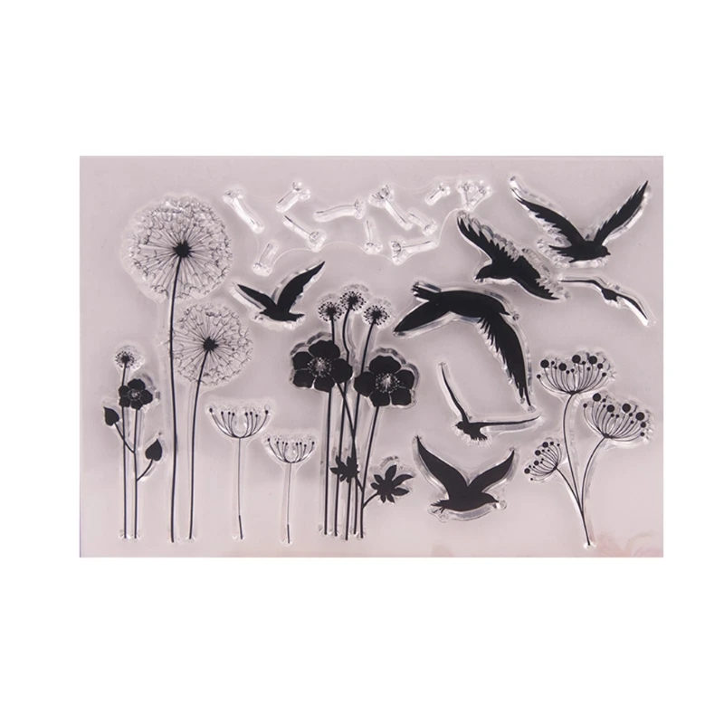 

Dandelion Clear Silicone Seal Stamp For DIY Album Scrapbooking Photo Card Decor