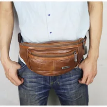 Ремень из натуральной кожи сумка мужская Ретро многофункциональная поясная водонепроницаемая сумка для мужчин для путешествий, походная сумка для телефона