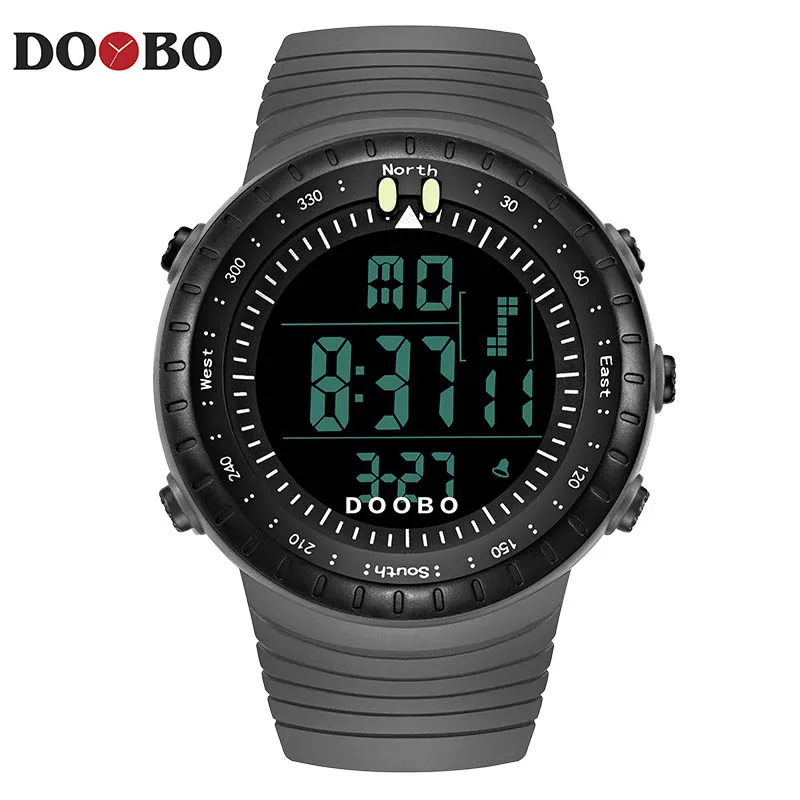 Часы наручные DOOBO D001 мужские спортивные с компасом цифровые светодиодные