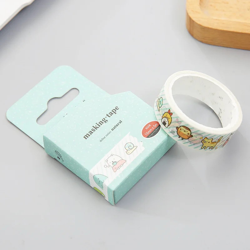 1,5 см тонкий широкий милые Sumikko Gurashi васи лента клейкая лента DIY Скрапбукинг Стикеры этикетка Маскировка для ремесла лента