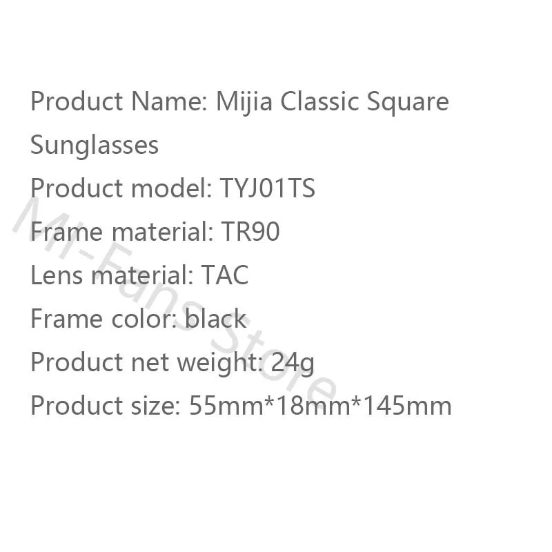Newest Xiaomi Mijia Classic Square SunglassesPRO Nylon Polarizedpilot Sunglass for Outdoor Travel Man Woman Anti-UV Screwless