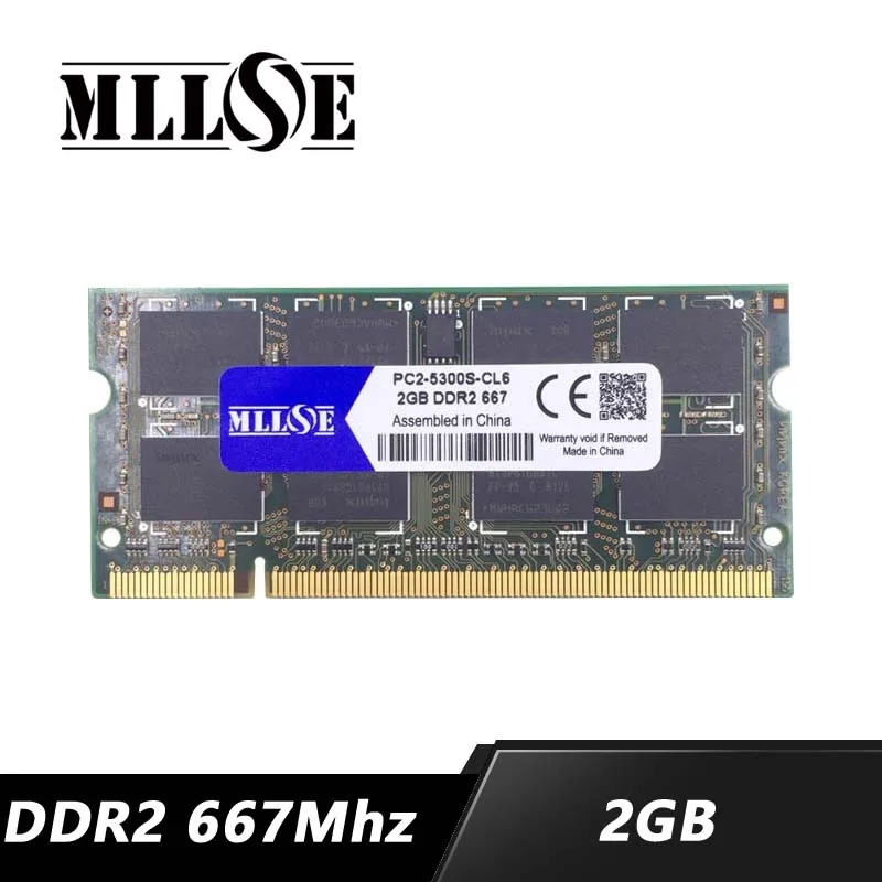 MLLSE 2g 2gb ddr2 667mhz pc2-5300 sdram laptop 667 pc2-5300S notebook memoria ram mhz sodimm | Компьютеры и офис