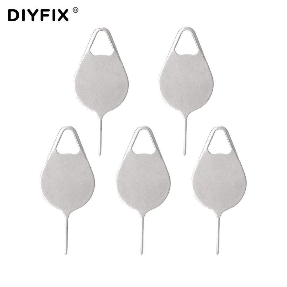 DIYFIX Sim Card Tray Removal Eject Pin Key Tool Stainless Steel Needle for iPhon