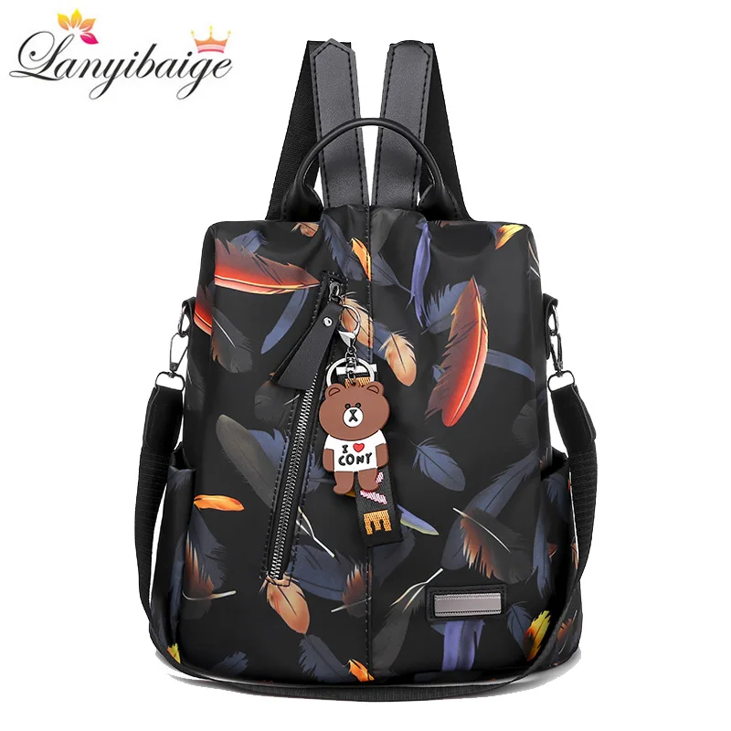 

2019 Fashion women backpack oxford cloth backpack women leisure ladies shoulder bags school bags for teenage girls mochila mujer