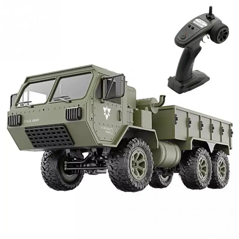 

FY004A 1:16 6WD RC Cars 2.4G Radio Control RC Truck Six-wheel Drive Simulation Military Model Car Boys Vehicles Army Truck