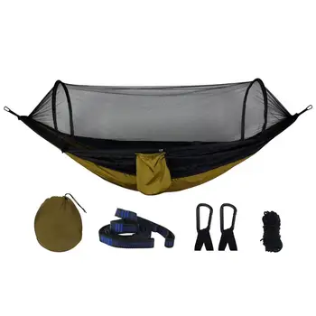 

Premium Camping 210T Nylon custom good quality outdoor mosquito net hammock