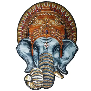 

Fabric Sequined Beads Sew On Patches Lucky India Elephant Badges For Dress Bag Jeans Hat T Shirt DIY Appliques Craft Decoration