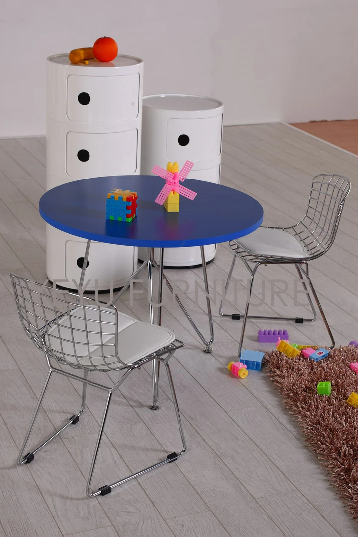 Детский стул с проволокой, детский стул Bertoia, детский стул, минималистичный современный столик для кормления малыша, современный классический дизайн, популярный хромированный стул