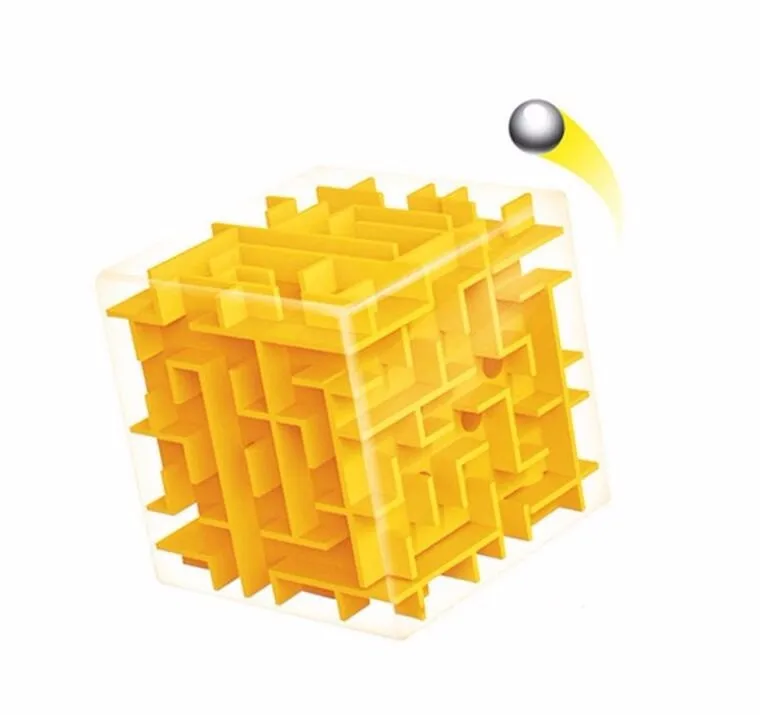 Лабиринт magic cube головоломки 3D Скорость Cube лабиринт катящийся шар Игрушечные лошадки игра-головоломка cubos magicos обучения Игрушечные лошадки для детей