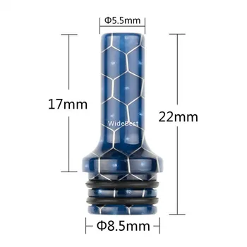 

Honeycomb 22mm Long Resin 510 MTL Drip Tip Replacement for Ambition Mods Purity MTL RTA/Ambition Mods Gate MTL RTA/Patibulum MTL