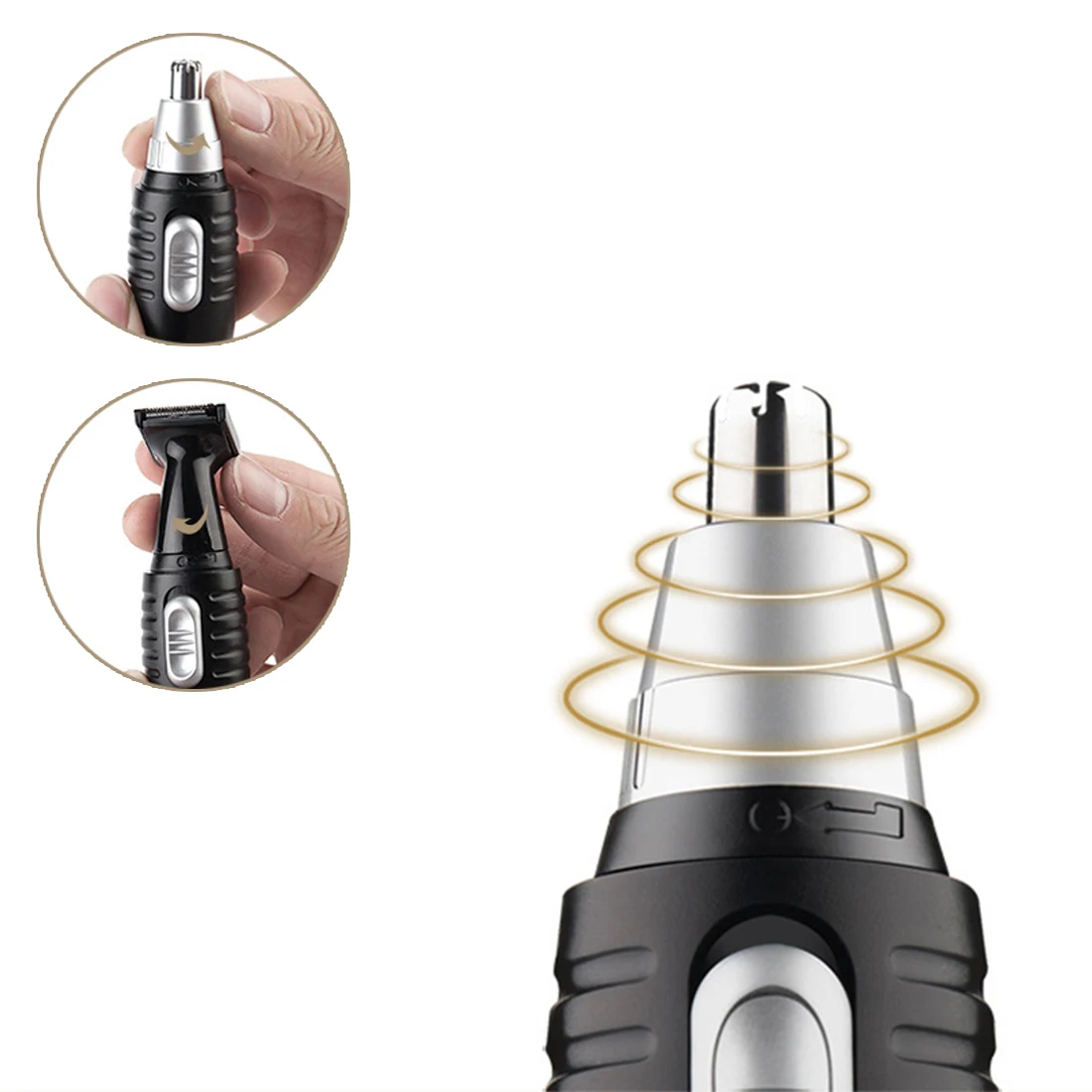 

Mini Nose hair trimmer multi-function 2 in 1 mane trimmer shaving nose knife Practical&Portable for Men's Facial Hair Trimming