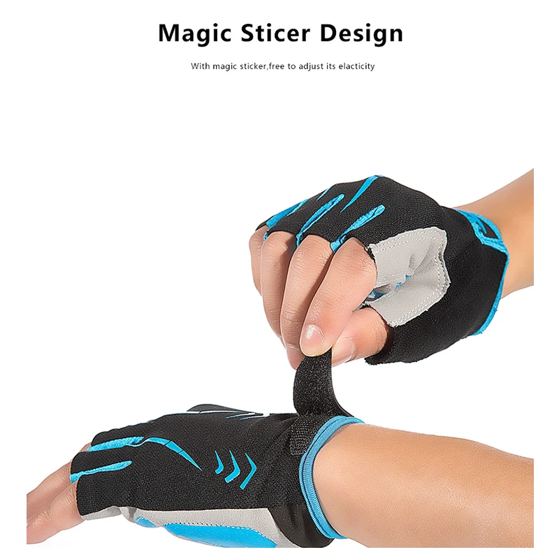 الدراجات الدراجة نصف إصبع قفازات للصدمات تنفس MTB الطريق دراجة قفازات الرجال النساء الرياضة الدراجات Luvas دراجة المعدات