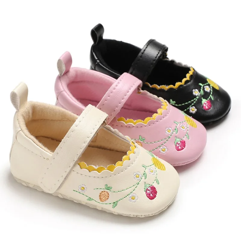 Flowers Embroider Chinese Style Magic Sticker Baby Shoes