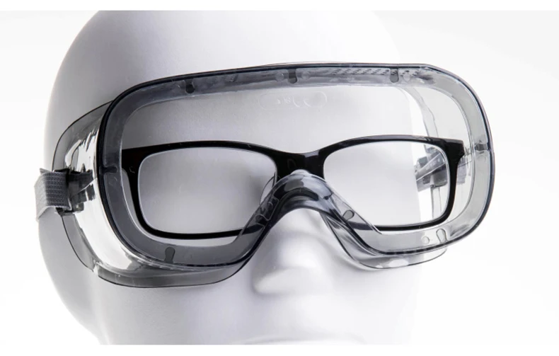 Deltaplus 101125 Protective Goggles Transparent Safety PC Glasses Ventilation Anti-splash Anti-impact Lab Visitor Eyeglasses (10)