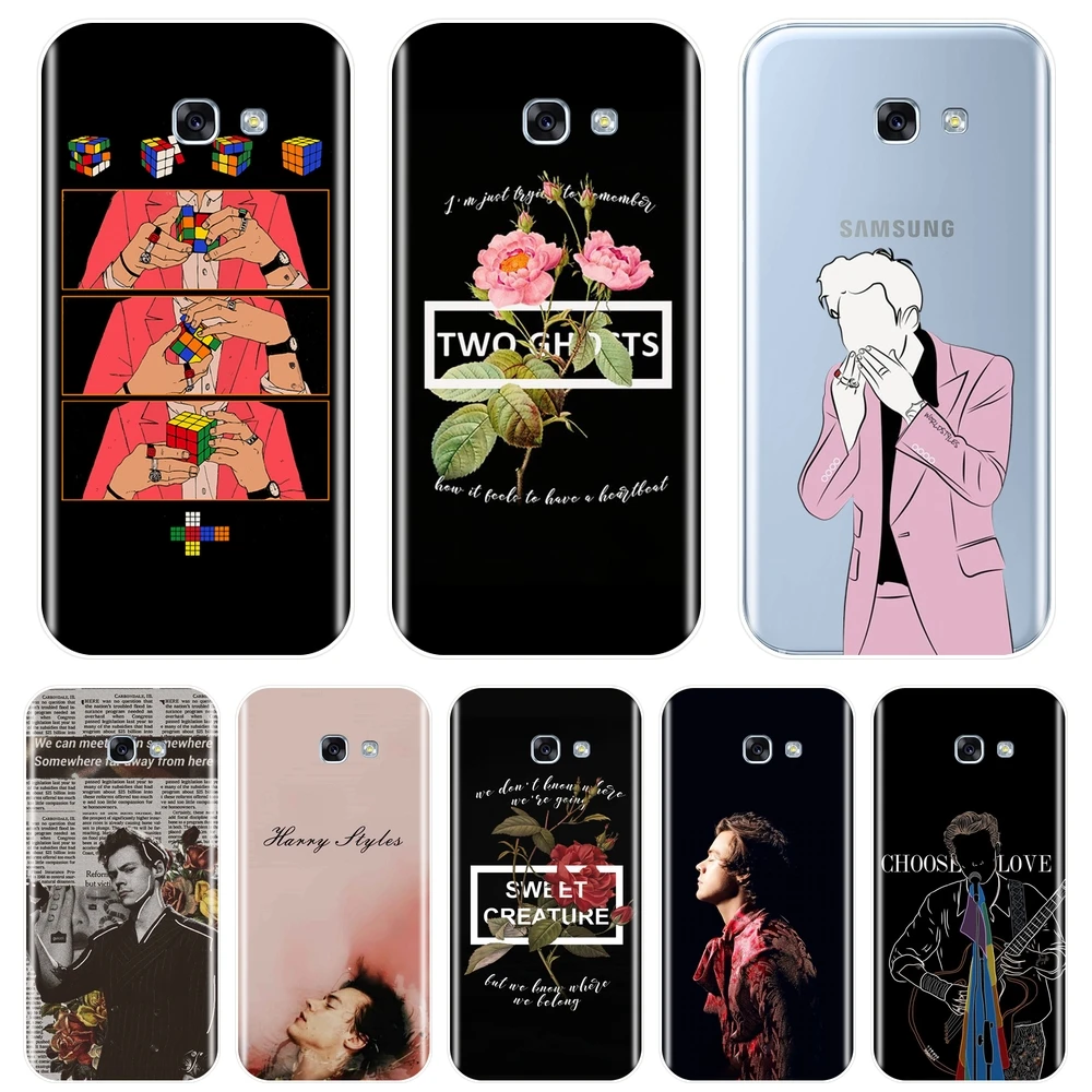 

For Samsung Galaxy A6 A8 Plus 2018 A3 A5 2016 2017 A6 A7 A8 2018 Case Silicone Soft Cool One Direction Harry Styles Back Cover