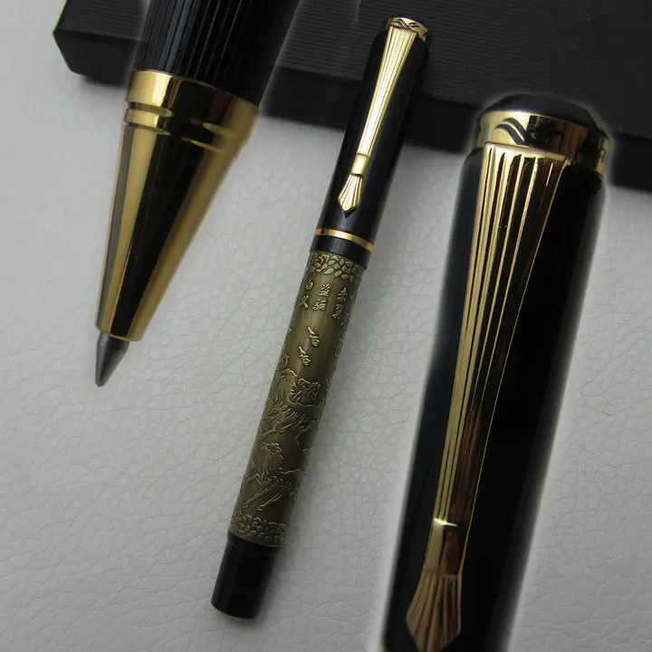 Медная Ручка роллер и перьевая ручка BAOER Xu Beihong 2 шт.|rollerball pen|the penpen fountain pen |