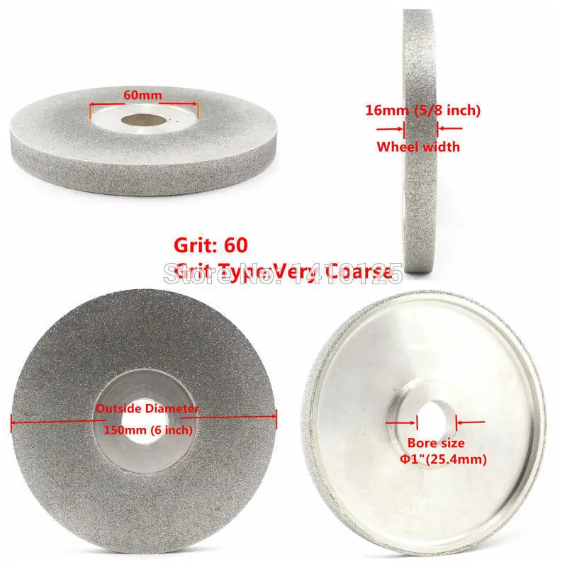 6" inch 60 180 Grit Diamond Face Grinding Wheel Facing Abrasive Disc Broadside ILOVETOOLin