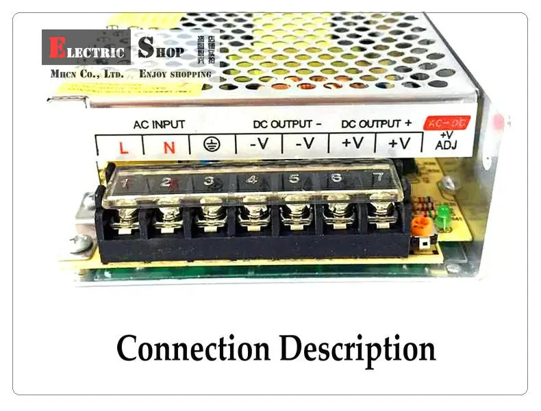 12VDC 10A 120W Драйвер импульсного источника питания для камеры монитора/Светодиодная лента AC 100~ 240V вход в DC 12V