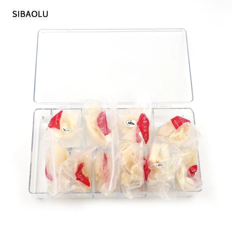 Sibaolu Высокое качество Поддельные Nail Art 500 шт./1000 шт. и 1 коробка накладные ногти