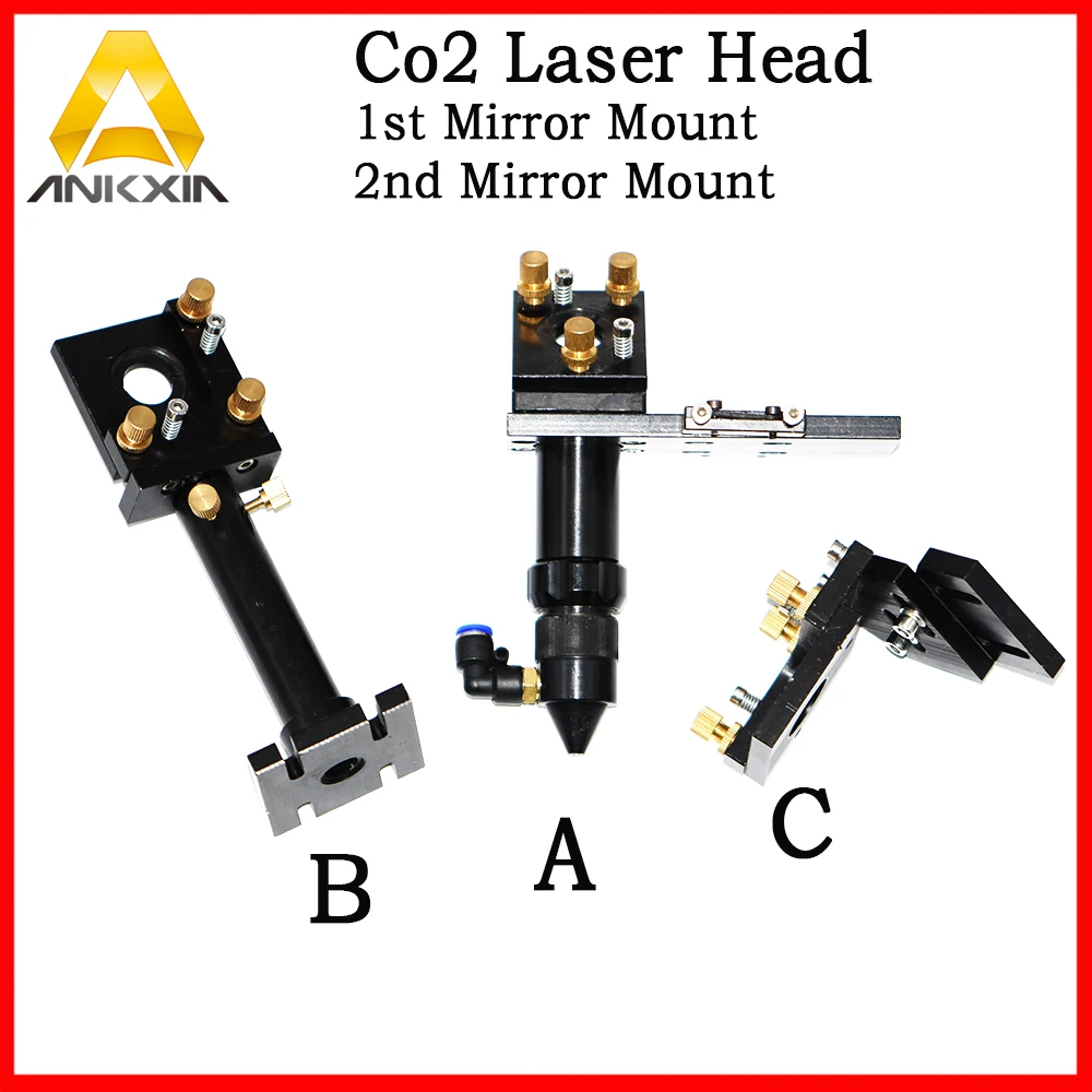 CO2 лазерная головка набор/отражающее зеркало и Фокус объектив интегративный держатель для лазерной гравировки механические части машины