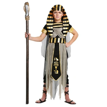 

Coolest Boys All Powerful Pharaoh Superme Leader Of Ancient Egypt King Tut Historical Theme Halloween Costume
