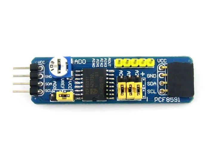 PCF8591 AD DA Совета PCF8591 модуль 8-бит/D/A с I2C разъем регулируемый резистор аналоговый Вход/Выход