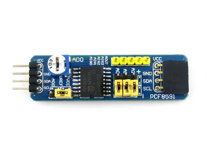 PCF8591 AD DA плата модуль 8 битный A/D/A конвертер с разъемом I2C регулируемый резистор