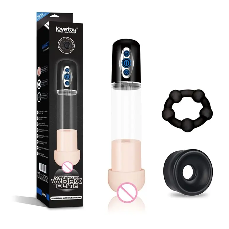 Electric Penis Pump Enlarger Extender Enlargement Male Enhancement font b Sex b font Toys for Men