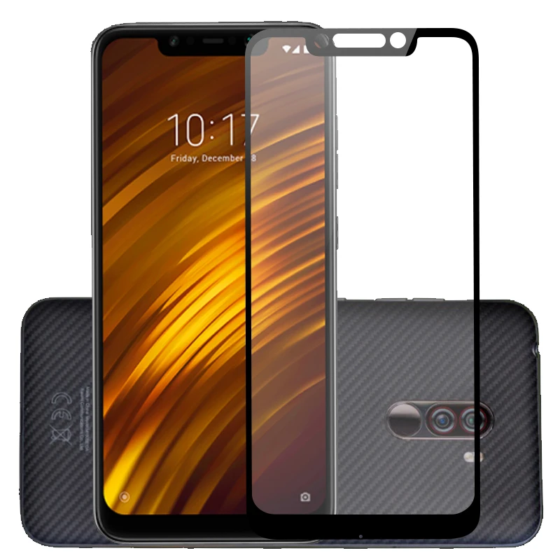 2.5D 9H Премиум Закаленное стекло для Xiaomi Poco F1 полное покрытие Защитная пленка Pocophone