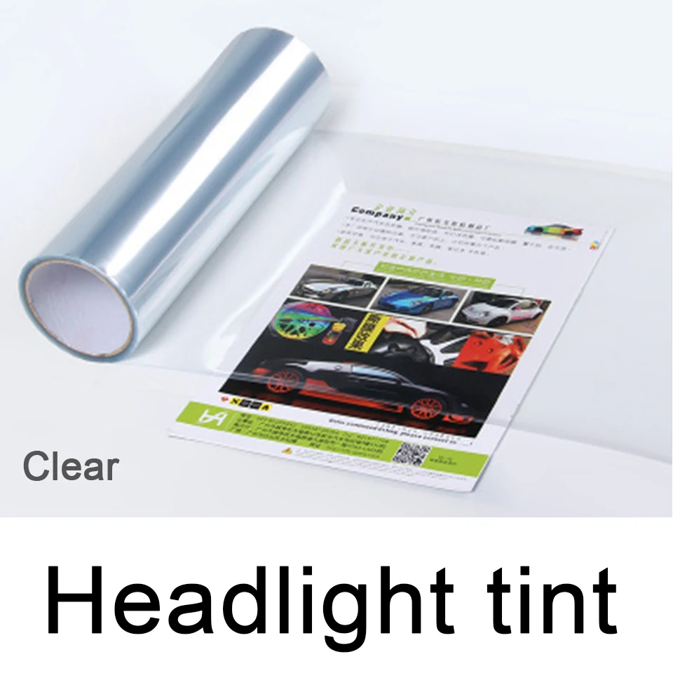 

0.3*10m(1*33ft) PVC removable clear headlight tint roll transparent Taillight tint for car head decoration DHL free shipping