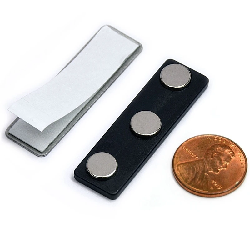 10pcs 3 magnets badge tag holder ID strong permanent magnetic name badge (11)
