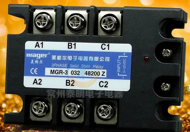 

380V200A Three-phase solid-state relay DC-controlled AC MGSSR MGR-3 032 48200Z mager