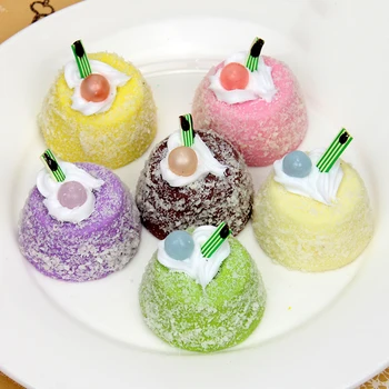 

050 Simulation of PU nest cake model fake cake 4.5*4.5cm