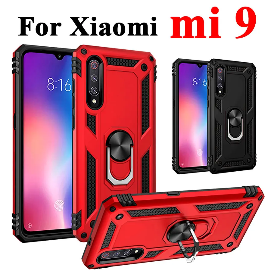 Чехол mi9 для Xiaomi mi 9 чехлы с подставкой и кольцом Защитные телефонов xiomi9 чехол xiomi