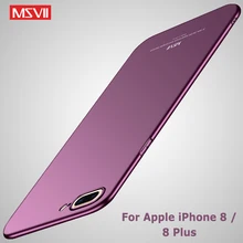 Чехол Msvii для Apple iPhone 8 чехол Роскошный Матовый чехол для iPhone 8 Plus 8 plus тонкий жесткий чехол для iPhone 7 Plus чехол s