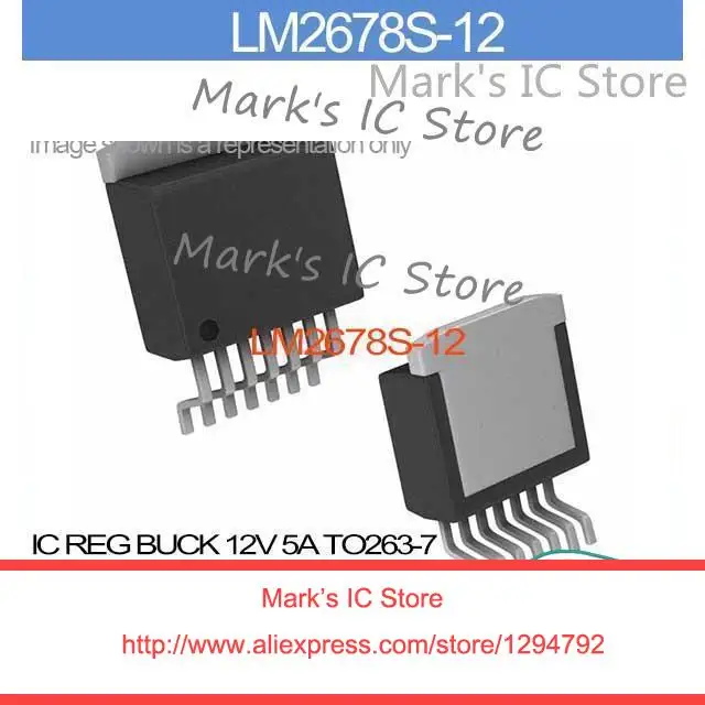 LM2678S 12 IC REG BUCK 12V 5A TO263 7 LM2678S 2678S LM2678 2678S LM267 ...