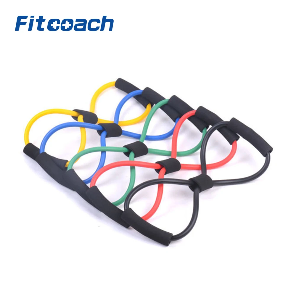 

Tube Workout Exercise Elastic Yoga Resistance Band Fitness Equipment -8 Type