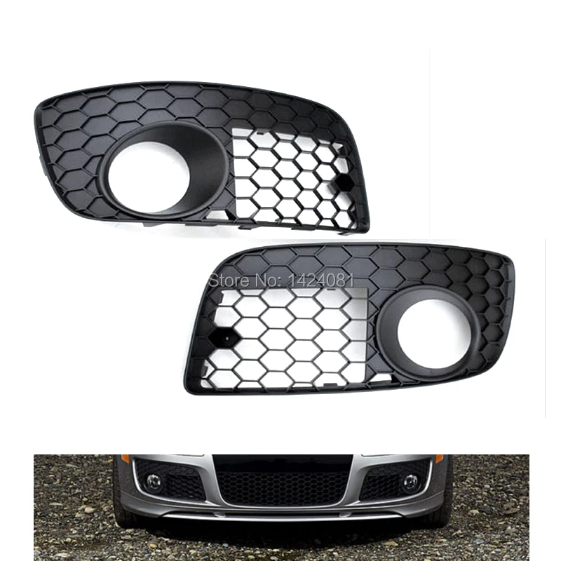 pair for VW MK5 GTI GLI JETTA FRONT BUMPER HEX MESH FOG LIGHT