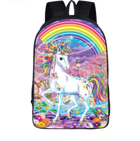 #*Cheap New Cartoon Pony Backpack School Children School Bags for Girls Boys Panda Horse Toddler Backpack Kids Book Bag