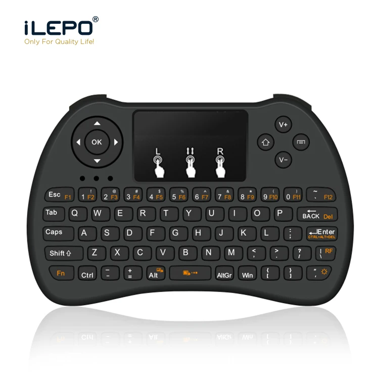 

iLEPO H9 2.4GHz Wireless Air Mouse Mini Touchpad Handheld Keyboard for TV Android Smart Box PC Notebook Remote Control