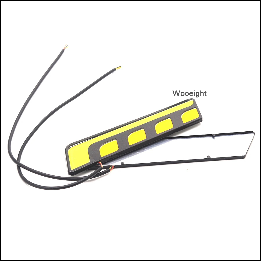 Wooeight 12V Car Daytime Running Driving DRL Light & Turn Signal Light Waterproof COB LED Work Lights For ATV Auto Cars SUV (4)