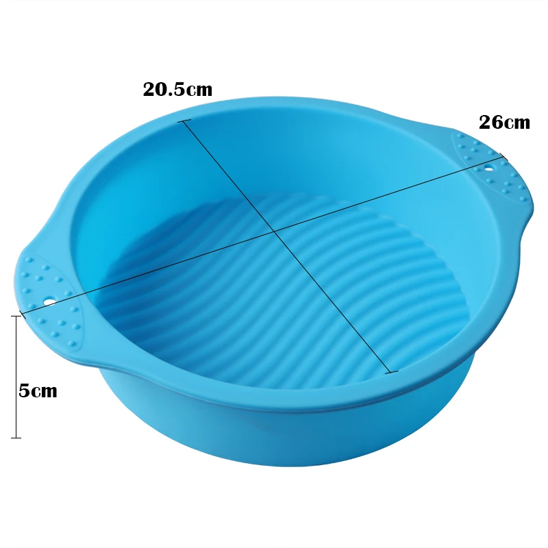 26*20,5*5 см DIY Круглая Форма 3D силиконовая форма для торта жаропрочные инструменты для выпечки, форма для выпечки, форма для выпечки хлеба, шоколада