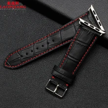Laopijiang Small leather watch strap Apple watch apple 38/42mm Butterfly Bracelet Watch Strap bamboo pattern Fashion accessories