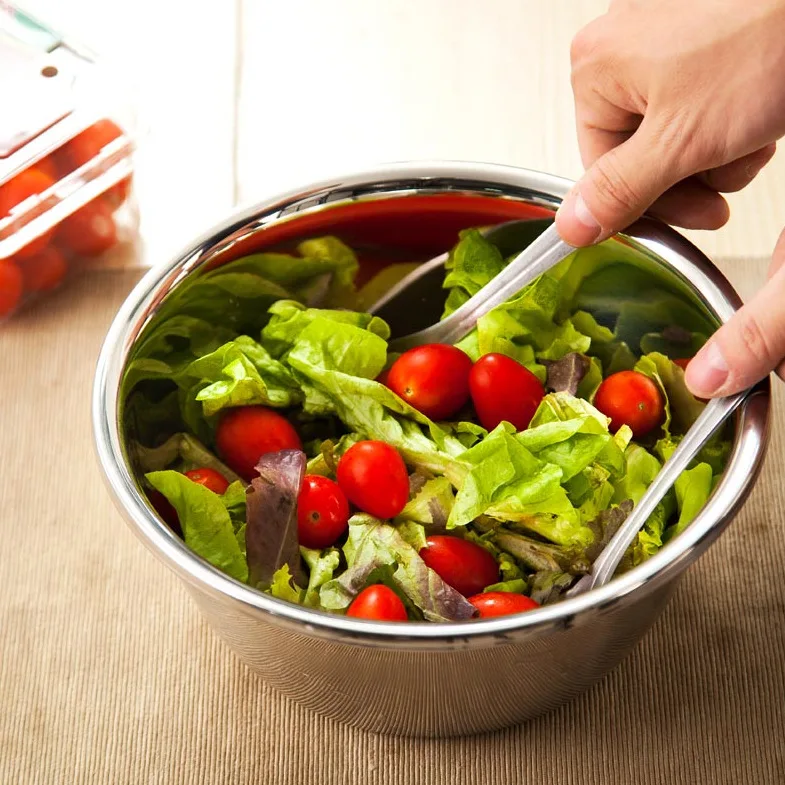 

AIWILL thick non-slip baking stainless steel salad pots Egg bowl beating pan container for kitchen utensils gadgets